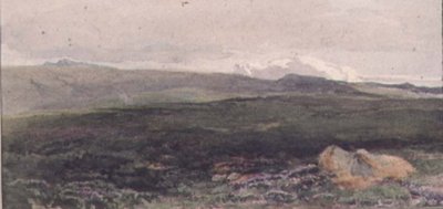 Hills near Loch Awe, Twilight by Thomas Collier
